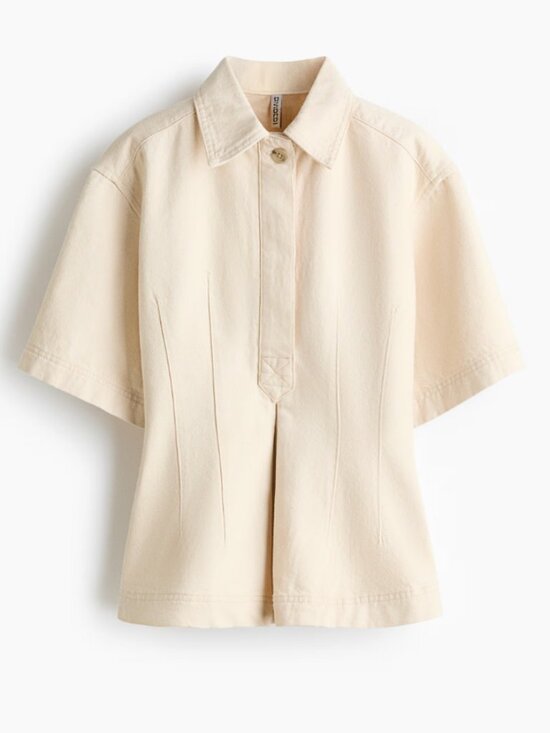 H&M Tops - H&M Divided "Defined-Waist Denim Shirt" Size S